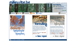 Desktop Screenshot of milieusite.be